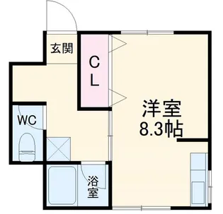 メゾンズラフィット【1階】の間取り