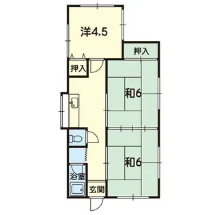 村井アパート【1階】の間取り