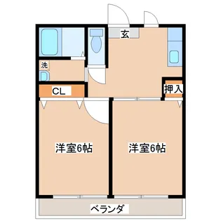 ハイラル弐番館【1階】の間取り