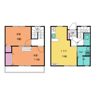 ロジュマン山水III【2階】の間取り