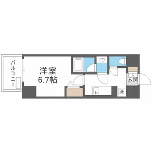 1Kの間取り画像