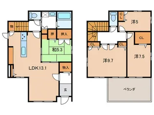 愛知県豊田市高橋町7【一戸建】の間取り