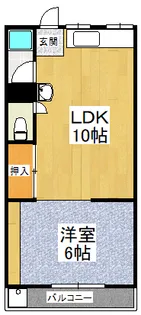 木下ハイツ【2階】の間取り