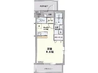 エル・フィネス三島【2階】の間取り