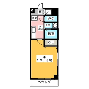 ラフィーネ名駅西【5階】の間取り