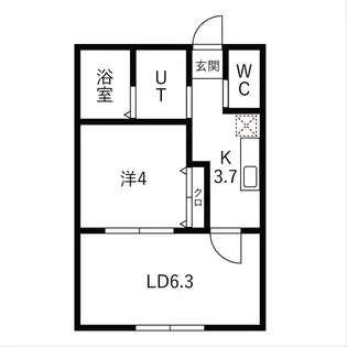 キャピタルサトウ【1階】の間取り