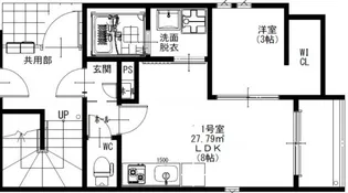 R-smart W 熊大病院【3階】の間取り