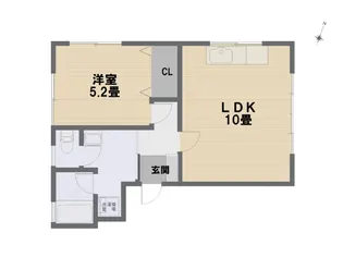 ヴィラ結【1階】の間取り