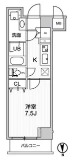 グランド神楽坂【1階】の間取り