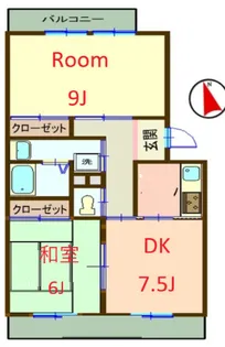 神奈川県横浜市神奈川区片倉4【マンション】の間取り