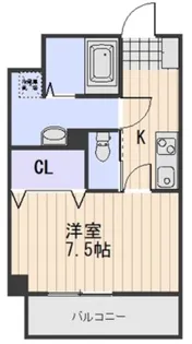 岡山県岡山市中区中納言町【マンション】の間取り