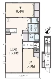 ハイムレトア高田町【2階】の間取り