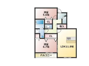 エレクトラ【1階】の間取り