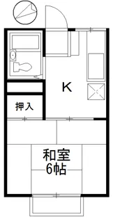 内海ハイツ【1階】の間取り