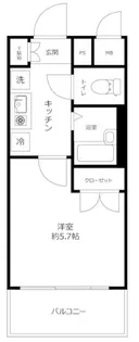 ヴェルト目黒西【8階】の間取り