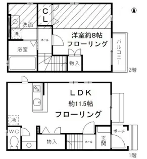 東京都世田谷区砧8【一戸建】の間取り