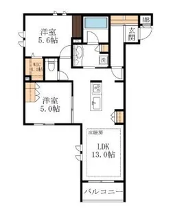神奈川県川崎市麻生区王禅寺西8【マンション】の間取り