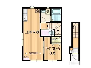 テゾーロ梨木C【2階】の間取り