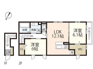 EMMY COURT【2階】の間取り