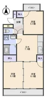 3DKの間取り画像