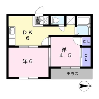 ヒルズペガサス【2階】の間取り