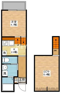 デ・クメール多良見IC【1階】の間取り