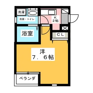 Fortuna志賀本通【1階】の間取り