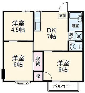 あすかヒルズ【2階】の間取り