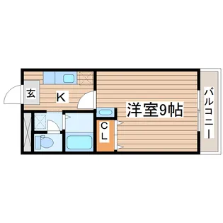 エステートピア池上【1階】の間取り