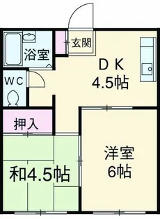 ウェルコート相生【1階】の間取り