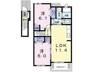 ビラ ステージ et II【2階】の間取り