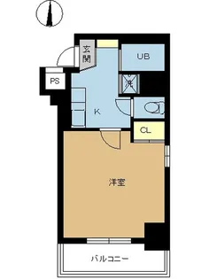 スカイコート神田第3【8階】の間取り