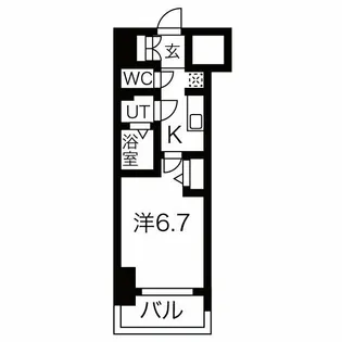 愛知県名古屋市中区千代田3【マンション】の間取り