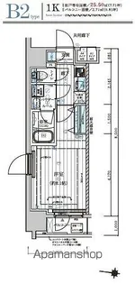 東京都江東区新大橋2【マンション】の間取り