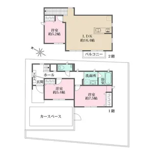東京都北区滝野川1【一戸建】の間取り