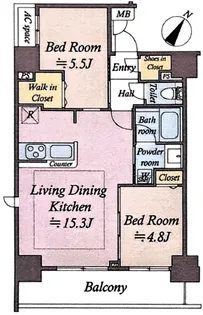 クレイシア王子【3階】の間取り