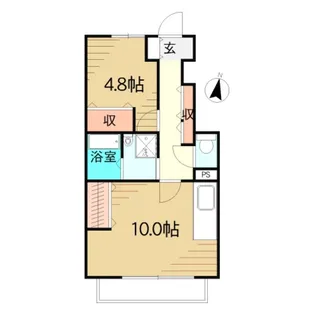 テルパドール笹川【1階】の間取り