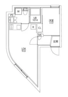 CITY WALK王子DUE【5階】の間取り