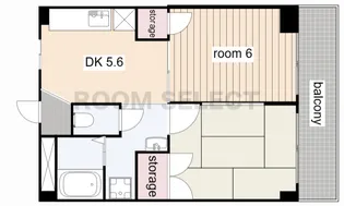 荒中マンション【4階】の間取り