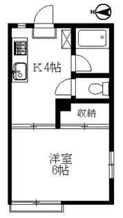 アイヴィーフラッツ【1階】の間取り