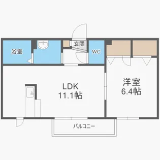 アウロラ B棟【1階】の間取り