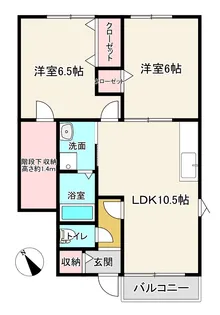 ソル・レヴェンテ【1階】の間取り