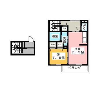 ルミエール45【1階】の間取り