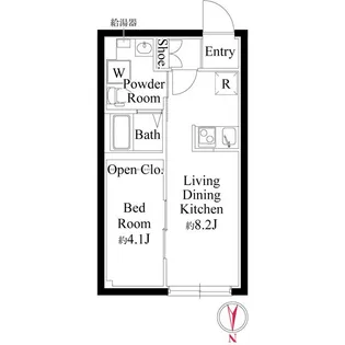センプリーチェ西日暮里【3階】の間取り