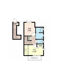 ハニーハウスC【2階】の間取り