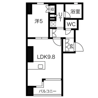 ネベル仙台一番町レサン【9階】の間取り