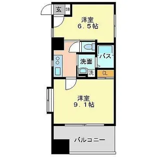 サヴォイテンジンクォーター【5階】の間取り