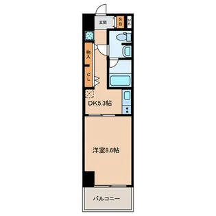 広島県広島市中区西白島町【マンション】の間取り