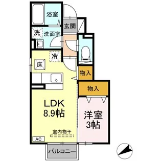 セジュールリモン【1階】の間取り