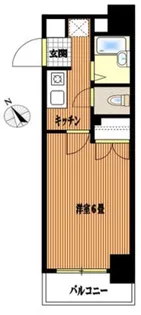 スカイコート日本橋浜町【7階】の間取り